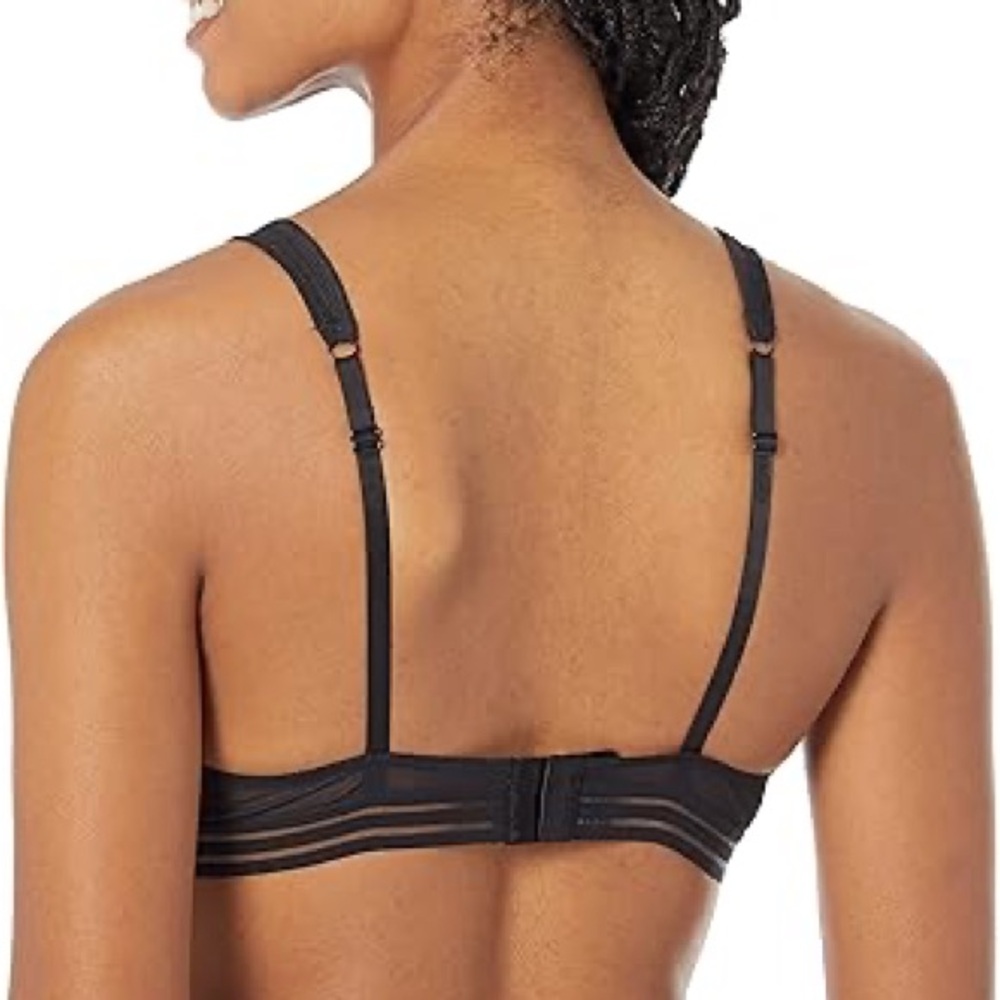 Hugo Boss Sheer Mesh Bralette – XS | NWT | Minimalist Luxe | Black Strappy - Picture 2 of 7